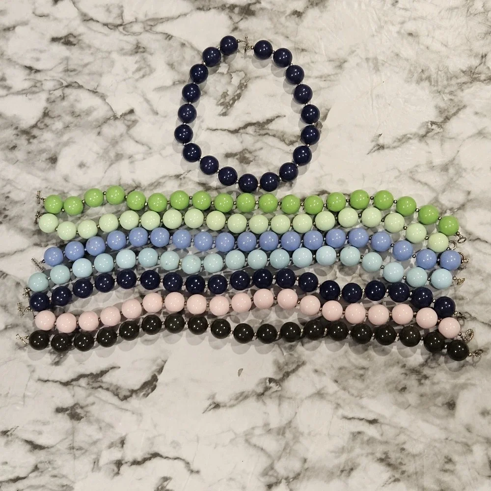 Kids Chunky Beaded Necklace Bundle | 8 Colorful Statement Necklaces | Approx 16